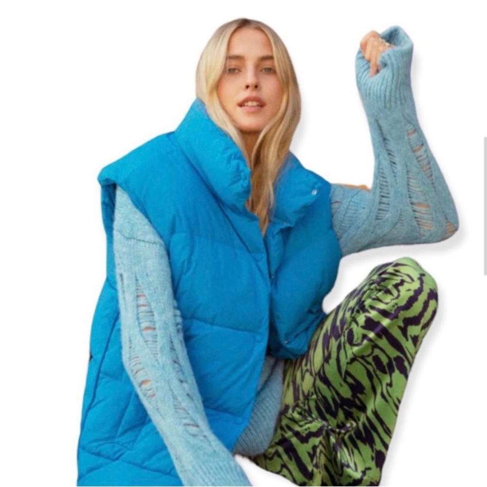 Women’s Zara Quilted Oversize Puffer Vest NWT